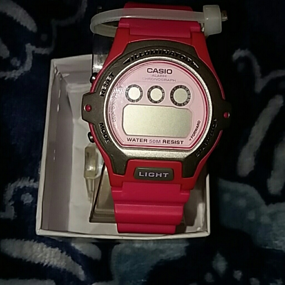 Women's LW-202H-4AVCF Illuminator Pink Resin Watch